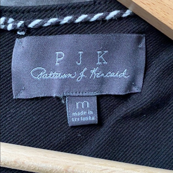 PJK black & leather color block mini dress - Picture 3 of 5